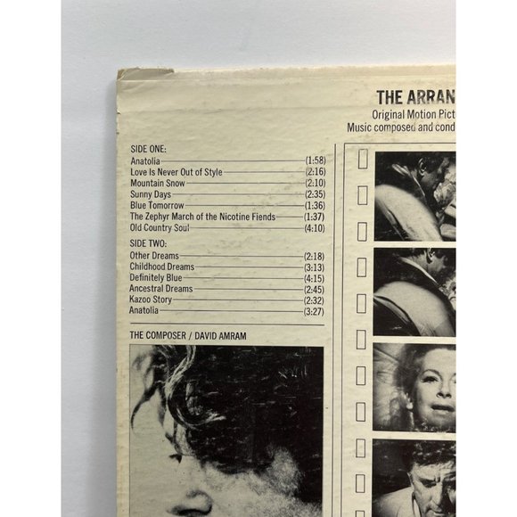 The Arrangement Vinyl LP Movie Soundtrack Promo 1969 Warner Bros Kirk Douglas - Picture 6 of 7